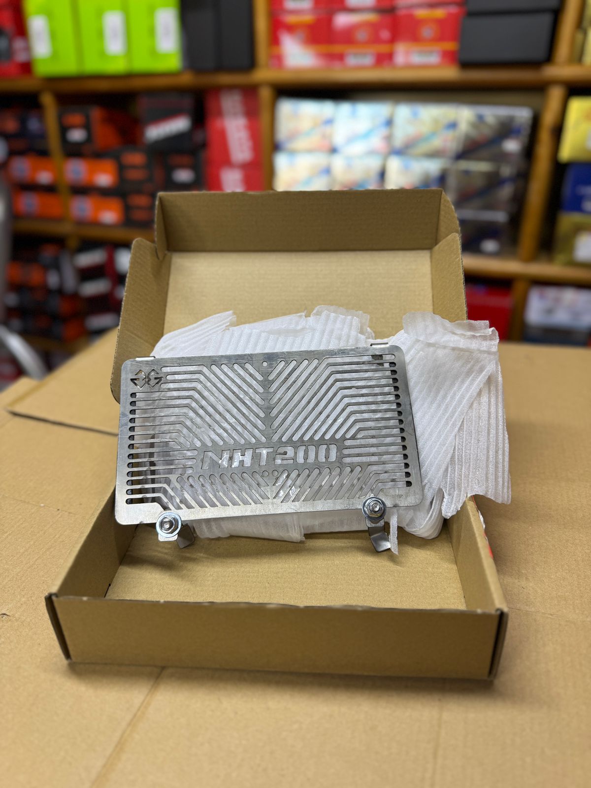 CACHE RADIATEUR SYM NHT 200 INOX ORIGINAL